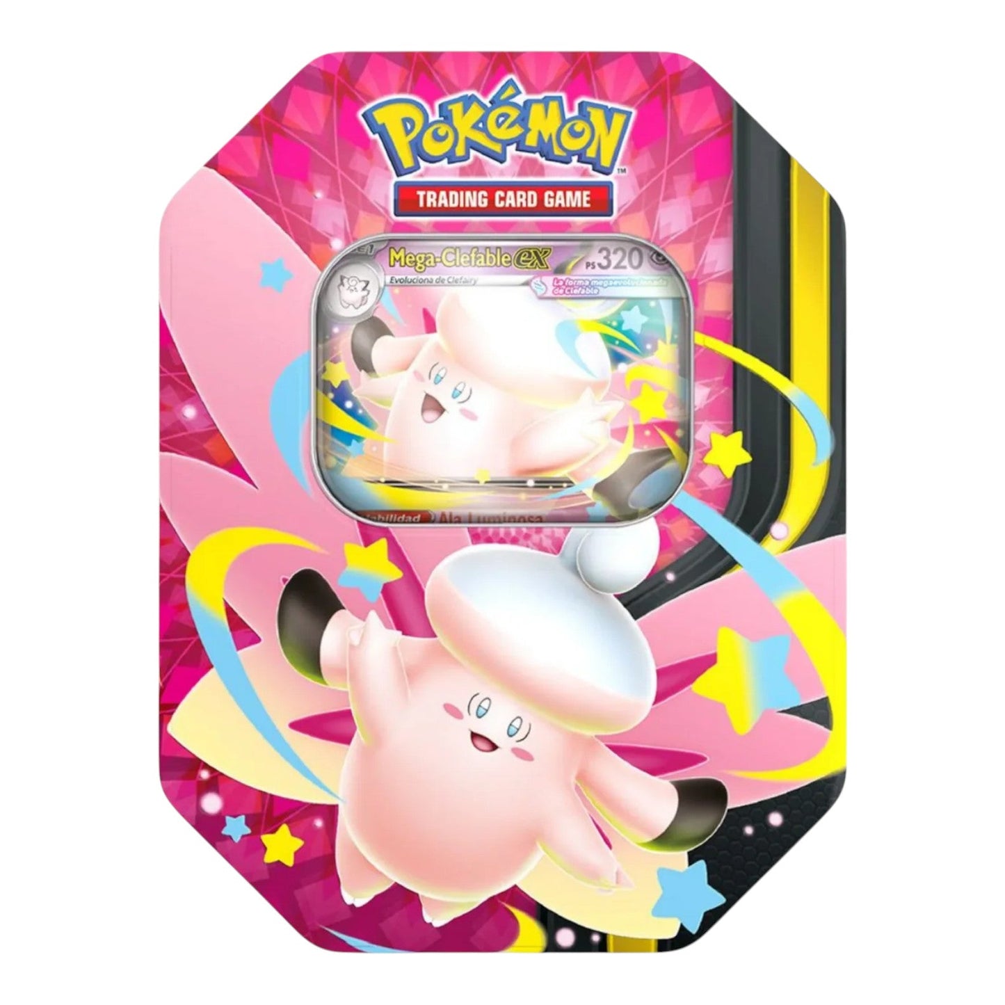 Lata MegaLuz Lunar Mega-Gengar / Mega-Clefable - Español