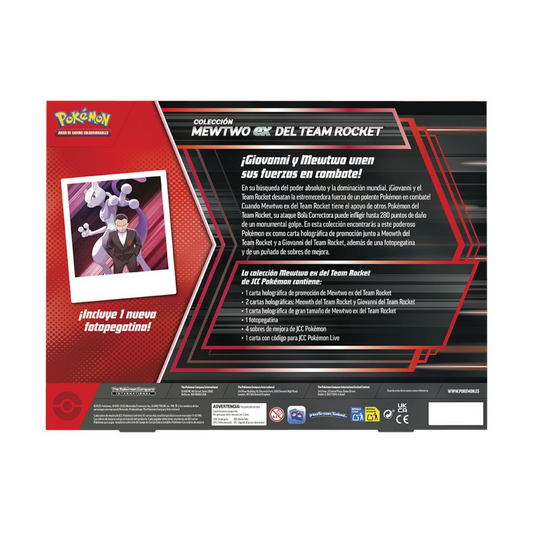Colección Mewtwo ex Team Rocket - Español