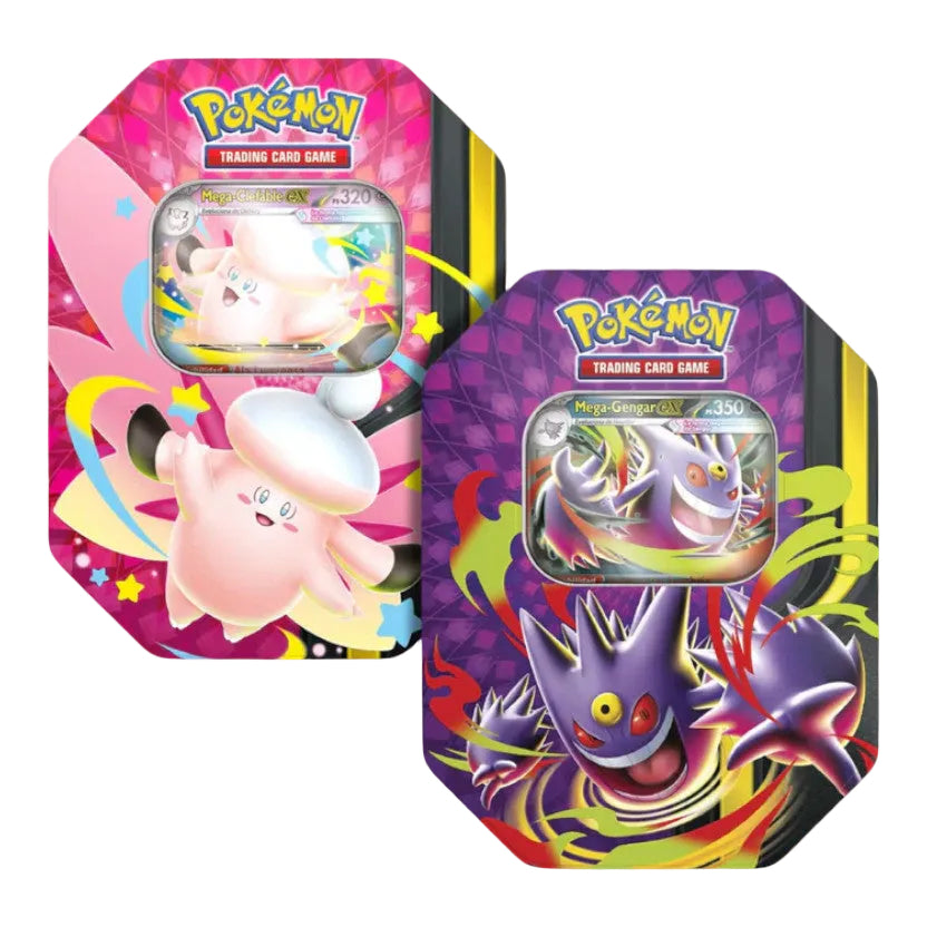 Lata MegaLuz Lunar Mega-Gengar / Mega-Clefable - Español