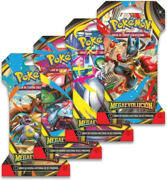 Pack 4 sobres emblistados - Megaevolución 🇪🇸