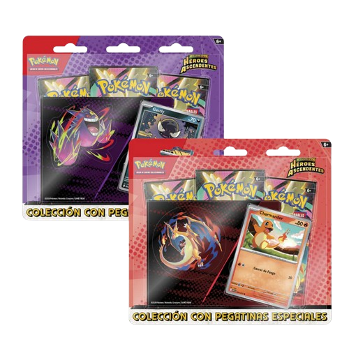 Blister 3 sobres con pegatina: Héroes Ascendentes - Español