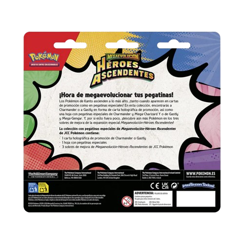 Blister 3 sobres con pegatina: Héroes Ascendentes - Español